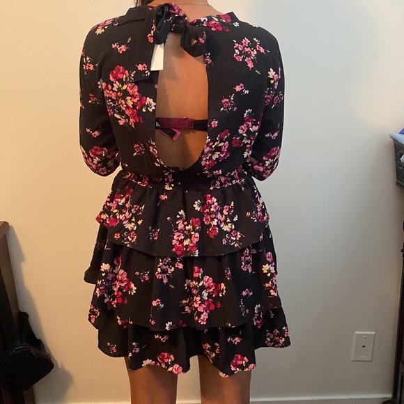 Floral black dress - Picture 2 of 3